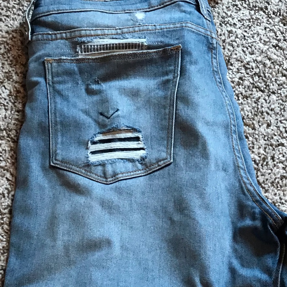 Hudson ripped and repaired skinny jean - Picture 7 of 8